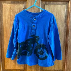 Long sleeve blue shirt